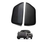 Capuchon de Rétroviseur Latéral Extérieur pour Ford F-250 Super Duty 2017-2023, Coque de Remplacement en ABS Haute Résistance Gauche Droit, Carbon Fiber