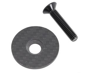 Capuchon de tige de casque de vélo en fibre de carbone avec boulon, convient pour les dirigeants de 28, 6 mm, 31 8 mm et 35 mm, design ultra léger (35 mm)
