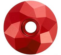 Capuchon de tige en alliage d'aluminium CNC diamant pour VTT, vélo de route, finition colorée, couvercle fileté sécurisé, accessoire de pièces de cyclisme (rouge)