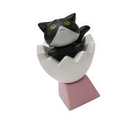 Capuchon de touche avec motif chaton et tige croisée pour claviers mécaniques, interrupteurs, mises à niveau des touches de clavier, accessoires de jeu faits à la main, nouveaux capuchons de touches