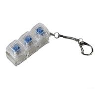 Capuchon de touche de testeur de décompression en PC transparent avec son et lumière pour améliorer l'efficacité de la pression du clavier mécanique et (transparent*1)