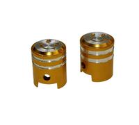 Capuchon de valve Couvercle de valve 2 pcs. type "piston" or pour cyclomoteur cyclomoteur scooter moto quad