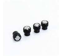 Capuchon de Valve de Pneu en Aluminium Pièces détachées compatibles avec Mini Cooper R55 R56 R58 F59 R60 F56 F60 PJ08 (Union Jack Gris, Noir)