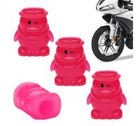 Capuchon de valve de pneu pour voiture, fluorescent, phosphorescent, motif pingouin - Capuchons d'air pour la plupart des voitures, SUV, camions, motos et vélos