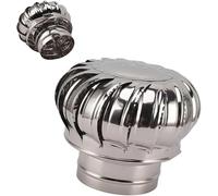 Capuchon de ventilateur de turbine de toit, bouchon d'échappement en acier inoxydable pour une ventilation efficace, grille d'aération rotative avec design anti-fuite