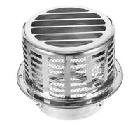 Capuchon de Ventilation en Acier Inoxydable pour Sortie Hotte la Cuisine | Installation Facile, Conception Anti-pluie, pour Extérieur Cuisine, Finition Argentée, Style Moderne et Sobre