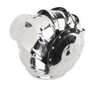 Capuchon d'échappement de 7,6 à 61 cm pour ventilation de toit, ventilateur de turbine en acier inoxydable, couvercle de turbine éolienne, ventilateur rotatif rond pour cheminées extérieures (450 mm)