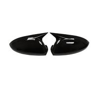 Capuchon décoratif de rétroviseur latéral Couvercle de rétroviseur latéral en ABS carbone/noir pour Chevrolet Monza 2019-2021 réparation(Gloss Black)