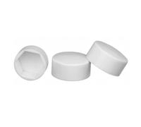 Capuchon d'écrou de boulon PE M4-M30 Protection de dôme | Couvercle de décoration en plastique hexagonal exposé(White,16x11xM10(20pcs))