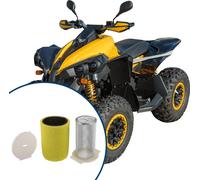Capuchon D'Extrémité De Guide De Filtre À Air Pour Yamaha Big Bear 350 1987-2000 / Intérieur / Plastique Durable / 1 Ensemble Beige Jaune