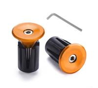 Capuchon d'extrémité de guidon de vélo de montagne avec verrou d'expansion, convient aux guidons de 22 à 24 mm, fabriqué à partir d'alliage d'aluminium et de caoutchouc pour plus de durabilité et de