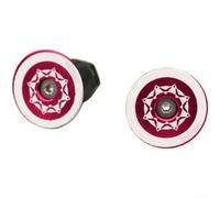 Capuchon d'extrémité de guidon pour vélo de montagne 22-24 mm pour route de | Corps en alliage d'aluminium, insert d'extension en caoutchouc, ajustement sécurisé de 22 à 24 mm, finition élégante
