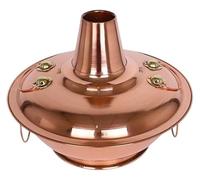 Capuchon d'extrémité en cuivre, marmite au charbon de bois chinois for la cuisson d'une, à soupe épaissie, gaz, domestique, ustensiles cuisine(32cm)