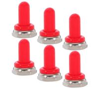 Capuchon D'interrupteur à Bascule en Silicone Métal 6 Pièces 12mm | Protection Étanche, Installation Simple, pour Bouton D'arrêt D'urgence, Tableau de Bord et Panneau de Bateau
