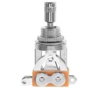Capuchon D'interrupteur à Bascule Guitare Électrique 3 Voies Argenté | Fer Cylindrique, Contrôle Précis du Son, Sensibilité Élevée, Fonctionnement Fluide pour Guitaristes et Bricoleurs