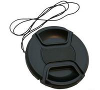 Capuchon d'objectif à clipser avec pince centrale pour objectifs d'appareil photo 49 mm, 52 mm, 55 mm, 58 mm, 62 mm, 67 mm, 72 mm, 77 mm, 82 mm - Housse de protection contre la poussière et l'eau pour