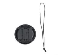 Capuchon d'objectif à clipser avec pince centrale pour objectifs d'appareil photo 49 mm, 52 mm, 55 mm, 58 mm, 62 mm, 67 mm, 72 mm, 77 mm, 82 mm - Housse de protection contre la poussière et l'eau pour