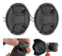 Capuchon d'objectif d'appareil Photo, Ø 82 mm de diamètre, Capuchon de Protection à Clipser, Compatible avec Nikon, Canon, Sony, Sigma, Tamron, Olympus, Fujifilm, Housse Universelle d'appareil Photo