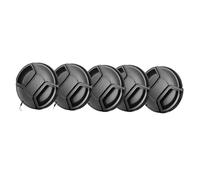 Capuchon d'objectif d'appareil Photo avec Sangle de Suspension, Couvercle DSLR 49/52/55/58/62mm, 1 à 5 pièces(62mm)