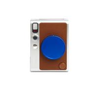 Capuchon d'objectif d'appareil Photo pour instax Mini Evo Alliage d'aluminium Anti-poussière Housse d'objectif Protège-Objectif étanche Anti-Rayures Couvre-Objectif Capuchon Avant (Bleu)