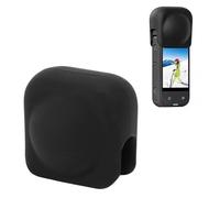 Capuchon D'objectif pour Insta360 X3, Protecteur de Capuchon D'objectif étanche en Silicone pour Insta360 X3 X2, Noir