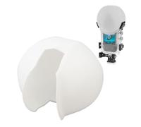 Capuchon d'objectif pour Insta360 X3, s'adapte Parfaitement à la Housse de Protection en Silicone, protège l'objectif Contre la poussière et Les Rayures (Noir) (White)
