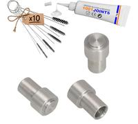 CAPUCHON DOUILLE ALUMINIUM POUR GOUPILLE PISTON SOUPAPE DE DRAINAGE UNITÉ DE PERCOLATION GROUPE BRASSAGE MACHINE À CAFÉ REMPLACEMENT COMPATIBLE AVEC JURA IMPRESSA GIGA KRUPS FRANKE AEG (BROSSE)