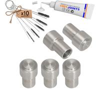 CAPUCHON DOUILLE ALUMINIUM POUR GOUPILLE PISTON SOUPAPE DE DRAINAGE UNITÉ DE PERCOLATION GROUPE BRASSAGE MACHINE À CAFÉ REMPLACEMENT COMPATIBLE AVEC JURA IMPRESSA GIGA KRUPS FRANKE AEG (CROCHET)