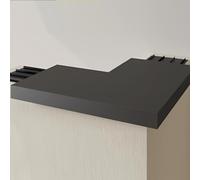 Capuchon en aluminium pour parapet et murs de clôture | Convient aux murs de 130 à 305 mm de largeur ; découpable sur site pour parapets, clôtures et bords de terrasse avec canal