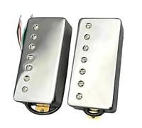 Capuchon En Laiton Pour Guitare À 7 Cordes Double Bobine Vis Fendues 8.5K/14K Simple Micros Électriques Professionnels Pour Guitare(Chrome NB 1set)