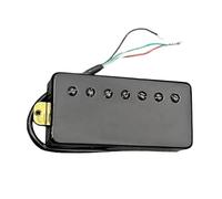 Capuchon En Laiton Pour Guitare À 7 Cordes Double Bobine Vis Fendues 8.5K/14K Simple Micros Électriques Professionnels Pour Guitare(Black B)