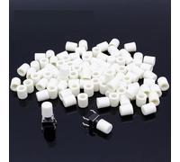 Capuchon en plastique blanc G63 for interrupteur à bouton-poussoir tactile 6 x 6 mm, 200 pièces