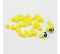 Capuchon en plastique jaune G62 for interrupteur à bouton-poussoir tactile 6 x 6 mm, 200 pièces