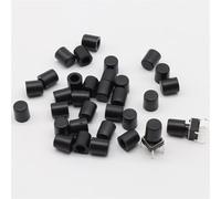 Capuchon en plastique noir G62 for interrupteur à bouton-poussoir tactile 6 x 6 mm, 200 pièces