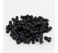 Capuchon en plastique noir G62 for interrupteur à bouton-poussoir tactile 6 x 6 mm, 200 pièces