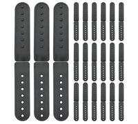 Capuchon en Plastique Noir, Lot de 30 Sets de Sets, Attache Réglable