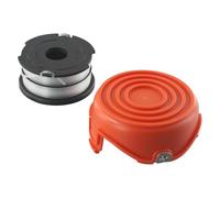 Capuchon et bobine de rechange pour débroussailleuse Black & Decker - Compatible avec GL315, GL350, GL650, GL337SB, GL546SC, GL651SB, GL652, GL653, GL656, GL660, GL670 (n° de pièces : 575648-00 et