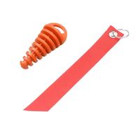 Capuchon étanche tuyau d'échappement : prévient condensation, facile | Bouchon étanche universel pour silencieux : bloque vapeur et saleté lors du stockage, indicateur rouge visible Orange