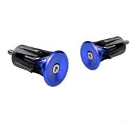 Capuchon Guidon Cyclisme Alu 15-23.5mm Multicolore | Alliage aluminium pour robuste, ultra-léger, réduit la fatigue, compatible 15-23.5mm, montage rapide(Blue)