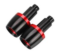 Capuchon guidon moto Guidon Poignée Barre Extrémités Capuchon Contrepoids Bouchon Glissière Pour Yamaha MT-125 MT-03 FZ-07 MT-125 MT-25 MT-10 FZ10 XJR 1300(ROUGE)