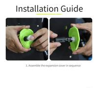 Capuchon Guidon MTB Verrouillage Secure Vibrations Capuchon Guidon | Mécanisme wedge expansif, fixation serrée, pour zéro vibration, montage secure dans extrémités guidon(Green)