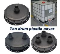 Capuchon Ibc Avec Couvercle En Plastique À Filetage Externe Dn150 1 Pouce Par Baril Connecteurs D'eau De Jardin Ibc, Couvercles De Seau En Plastique Noir Noir