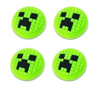 Capuchon Joystick compatibles avec PS5, PS4, Xbox Series X/S, Switch Pro, 4 Pcs Housses Joystick Souples Accessoires Jeu Mignons Capuchons Pouce pour Manette Jeux Améliore Expérience Jeu (Vert)