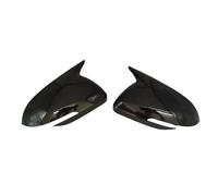 Capuchon Lateraux Autocollant extérieur pour Kia pour Rio IV 2021 2022 2023 2024 2025 cache-rétroviseur latéral et aileron Boîtier Miroir(Glossy BLK)