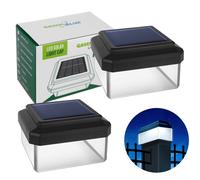 Capuchon LED solaire GB126 8 LED 4000K Noir x2 GreenBlue