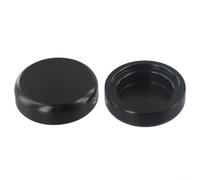 Capuchon noir pour écrou de tige de fourche supérieure pour Breakout, Dyna, Softail et XL 883/1200 motos - Alliage d'aluminium pour usiné CNC avec finition anodisée (noir)