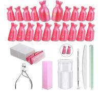 Capuchon Ongle Doigts Et Orteils, Dissolvant Pour Vernis À Ongles, Clips À Ongles En Acrylique Lime À Ongles, Tampons Démaquillants