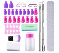 Capuchon Ongle - Sincerity - Dissolvant Vernis à Ongles - 14Pcs/Set - Outils Gel UV - Facile à Utiliser