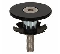 Capuchon plat + étoile de direction 11/8" metal tube Elvedes Top Noir