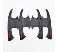 Capuchon Poignée Porte Extérieure Pour HILUX REVO2016-2020 Garniture De Couvercle Bol Poignée Porte Latérale Voiture En Fibre Carbone Noire(Bowl cover 1)